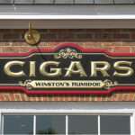 RETAIL SHOP WALL-MOUNTED SIGN -WINSTON’S HUMIDOR MIDLOTHIAN, VA