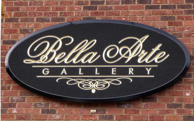 ANTIQUE-STYLE ART GALLERY WALL PLAQUE SIGN, POWHATAN, VA