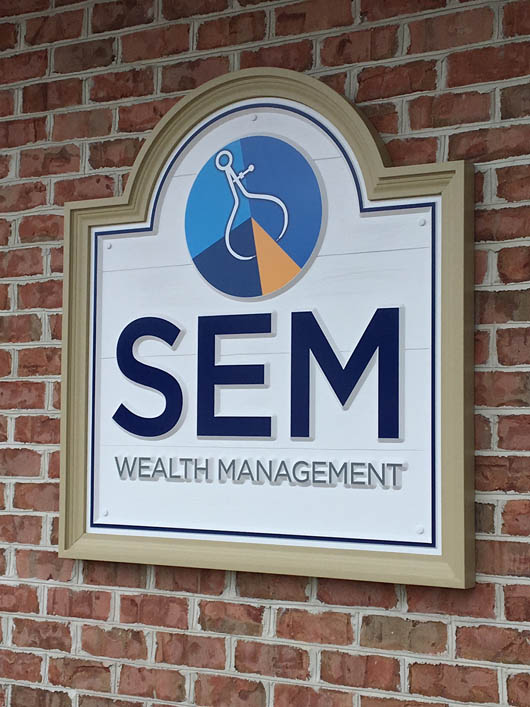 SEM Wealth Management - Wall-mounted sign